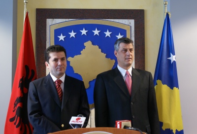 Kryeministri i Qeverisë së Republikës së Kosovës, Hashim Thaçi, takoi liderin e Partisë Republikane të Shqipërisë, Fatmir Mediu