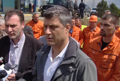 Kryeministri i Qeverisë së Kosovës, z. Hashim Thaçi vizitoi vendpunimet e aksit rrugor Prishtinë – Fushë Kosovë