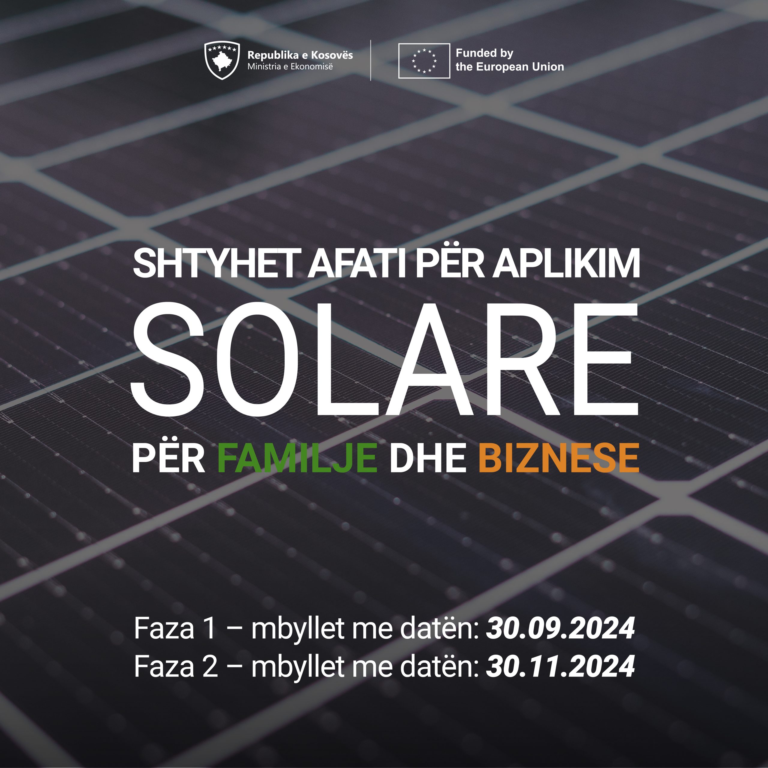 Odlaže se rok za podnošenje zahteva za subvenciju fotonaponskog sistema za porodične potrošače i MMSP